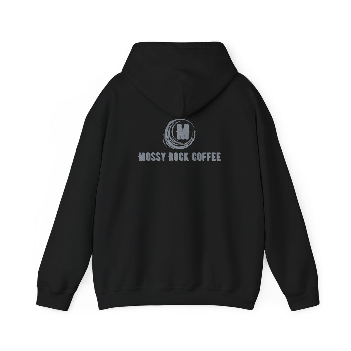 Mossy Rock Coffee Logo Hoodie — Cozy Branded Coffee Shop Sweatshirt